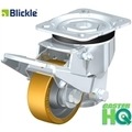 Casterhq 3-1/8"x1-1/8" Wheel, Blickle Leveling Caster W/ Fixed Foot and He HRLK-ALTH-80K-HN
